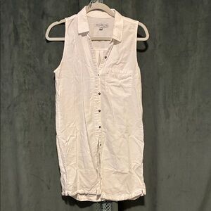 Abercrombie & Fitch White Button-Down Swim Coverup